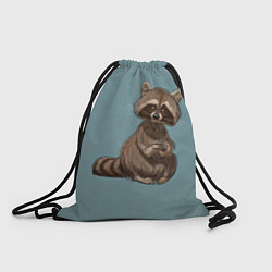 Рюкзак-мешок Няшный енотик, цвет: 3D-принт