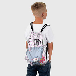 Рюкзак-мешок Cat: Be Happy, цвет: 3D-принт — фото 2