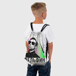 Рюкзак-мешок Дельфин: Синтетика, цвет: 3D-принт — фото 2