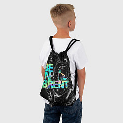 Рюкзак-мешок Be in brent, цвет: 3D-принт — фото 2