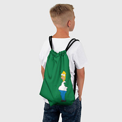 Рюкзак-мешок Гомер в кустах, цвет: 3D-принт — фото 2