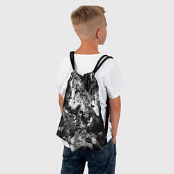 Рюкзак-мешок Чёрная краска, цвет: 3D-принт — фото 2