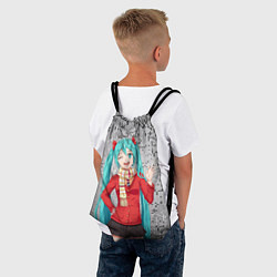 Рюкзак-мешок Хацуне Мику, цвет: 3D-принт — фото 2