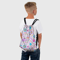 Рюкзак-мешок Цветочный сад, цвет: 3D-принт — фото 2