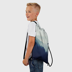 Рюкзак-мешок Орел над Лесом, цвет: 3D-принт — фото 2