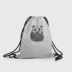 Рюкзак-мешок Лесной медведь, цвет: 3D-принт