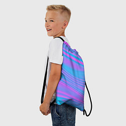 Рюкзак-мешок Глянцевые линии, цвет: 3D-принт — фото 2