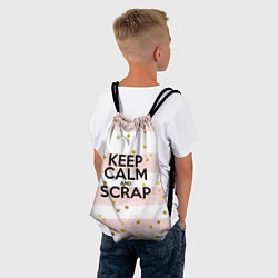 Рюкзак-мешок Keep Calm & Scrap, цвет: 3D-принт — фото 2