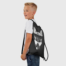 Рюкзак-мешок Бульдог в черном, цвет: 3D-принт — фото 2