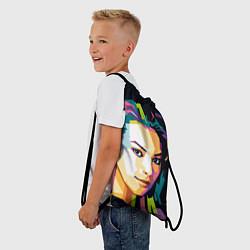 Рюкзак-мешок Margot Robbie, цвет: 3D-принт — фото 2