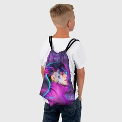 Рюкзак-мешок Lil Peep: Glitch, цвет: 3D-принт — фото 2