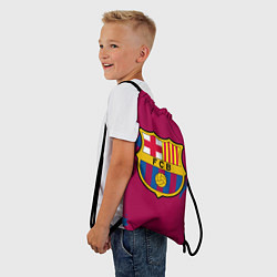Рюкзак-мешок FC Barcelona: Purple & Blue, цвет: 3D-принт — фото 2