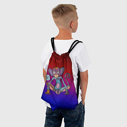 Рюкзак-мешок Неоновый год обезьяны, цвет: 3D-принт — фото 2