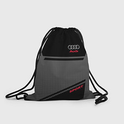Рюкзак-мешок Audi: Crey & Black, цвет: 3D-принт