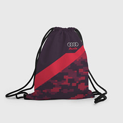 Рюкзак-мешок Audi: Red Pixel, цвет: 3D-принт