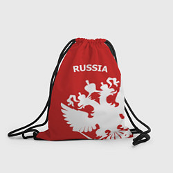Рюкзак-мешок Russia: Red & White, цвет: 3D-принт