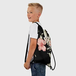 Рюкзак-мешок Цветок во мраке, цвет: 3D-принт — фото 2