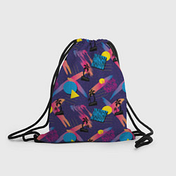 Рюкзак-мешок Miami 80s, цвет: 3D-принт