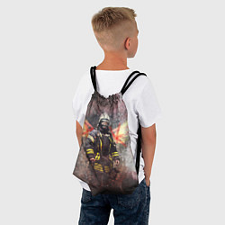 Рюкзак-мешок Пожарный ангел, цвет: 3D-принт — фото 2