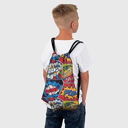 Рюкзак-мешок Pop art pattern, цвет: 3D-принт — фото 2