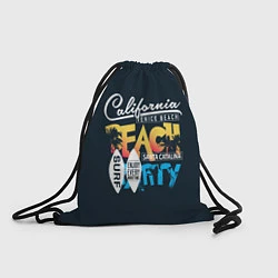 Рюкзак-мешок California Beach, цвет: 3D-принт