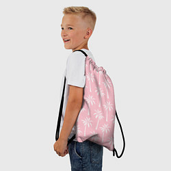 Рюкзак-мешок Розовые тропики, цвет: 3D-принт — фото 2
