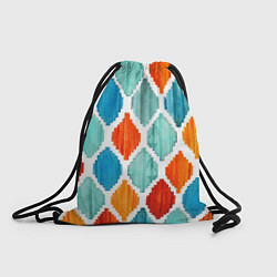 Рюкзак-мешок Ромбическая акварель, цвет: 3D-принт