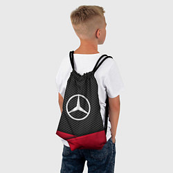 Рюкзак-мешок Mercedes Benz: Grey Carbon, цвет: 3D-принт — фото 2