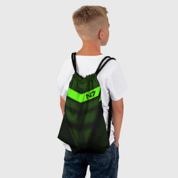 Рюкзак-мешок N7: Green Armor, цвет: 3D-принт — фото 2