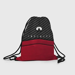 Рюкзак-мешок Infiniti: Red Carbon, цвет: 3D-принт