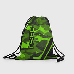 Рюкзак-мешок CS:GO Light Green Camo, цвет: 3D-принт