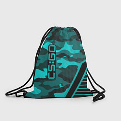 Рюкзак-мешок CS:GO Blue Camo, цвет: 3D-принт