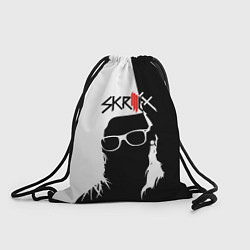 Рюкзак-мешок Skrillex: Black & White, цвет: 3D-принт