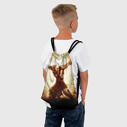 Рюкзак-мешок Воинственный Кратос, цвет: 3D-принт — фото 2