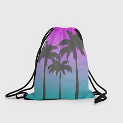 Рюкзак-мешок Пальмы 80s, цвет: 3D-принт
