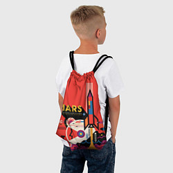 Рюкзак-мешок NASA: Flight to Mars, цвет: 3D-принт — фото 2