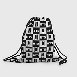 Рюкзак-мешок BTS B&W, цвет: 3D-принт