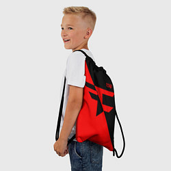 Рюкзак-мешок FaZe Clan: Red & Black, цвет: 3D-принт — фото 2