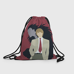 Рюкзак-мешок Тетрадь смерти - Лайт и Рюк, цвет: 3D-принт