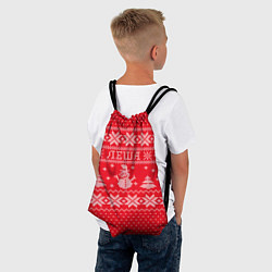 Рюкзак-мешок Новогодний Леша, цвет: 3D-принт — фото 2