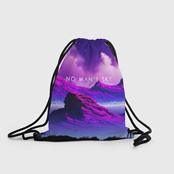 Рюкзак-мешок No Man's Sky: Neon Mountains, цвет: 3D-принт