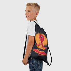 Рюкзак-мешок Пришелец-медитатор, цвет: 3D-принт — фото 2