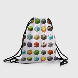 Рюкзак-мешок Minecraft Cubes, цвет: 3D-принт