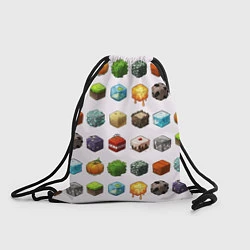 Рюкзак-мешок Minecraft Cubes, цвет: 3D-принт