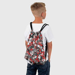 Рюкзак-мешок Камуфляж с буквами F C S M, цвет: 3D-принт — фото 2