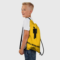 Рюкзак-мешок Billie Eilish: Yellow Autograph, цвет: 3D-принт — фото 2