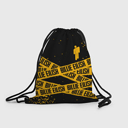 Рюкзак-мешок BILLIE EILISH: Yellow & Black Tape, цвет: 3D-принт