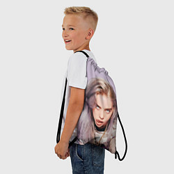 Рюкзак-мешок BILLIE EILISH: Puprle Mood, цвет: 3D-принт — фото 2