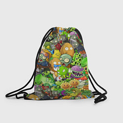 Рюкзак-мешок PLANTS VS ZOMBIES, цвет: 3D-принт
