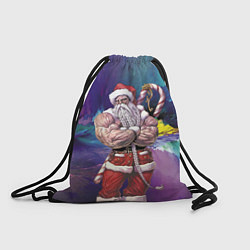 Рюкзак-мешок Крутой дед мороз, цвет: 3D-принт